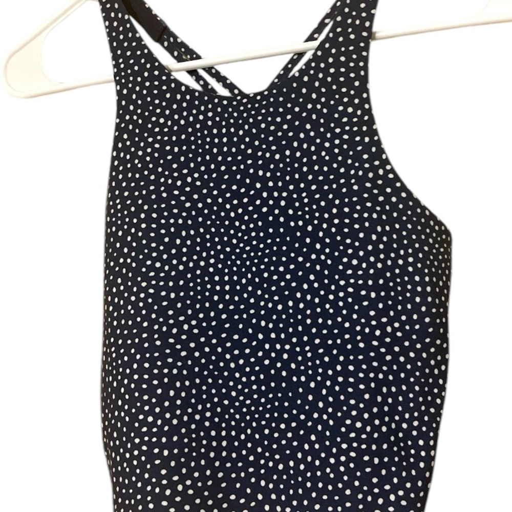 Polka Dot Sleeveless Top